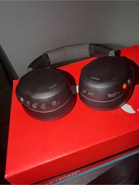 Skullcandy Over-Ear Headphones in Black with Orange Accent